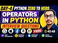 Python Operators Full Concept Arithmetic Comparison Logical Operations