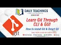 Learn Git through CLI GUI Installing Git SmartGit Lecture no 1 Crash course on Git