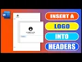Insert a Logo into the Headers In Word Word Tutorials