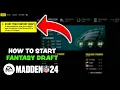 Madden 24 - How To Start Franchise With Fantasy Draft