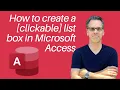 Microsoft Access listbox form design and VBA