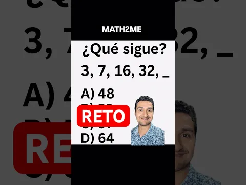 ¿Cuál será el número que falta de la siguiente secuencia? #logica #matemáticas #maths