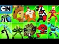 Every Ben Alien Transformation Ben 10 Cartoon Network