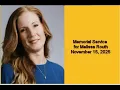Melissa Routh Memorial Service