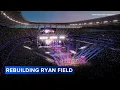 Northwestern University marks 1 year of construction for new Ryan Field facility