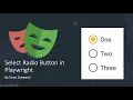 Playwright Select Radio Button