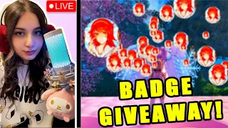 ROYALE HIGH BADGE GIVEAWAY TO VIEWERS! | Royale High & other games ft @TauriWho
