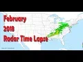 February 2018 US Weather Time Lapse Animation