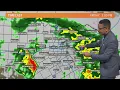 DFW weather Hour-by-hour rain timeline