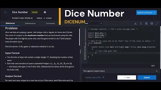 CodeChef Dice Number Problem Solution