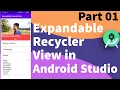 Expandable RecyclerView in Android Studio Bangla