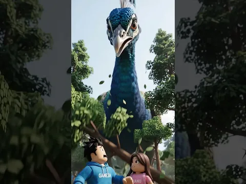 GIANT PEACOCK IN THE FOREST 😱🦚 #roblox #robloxshorts