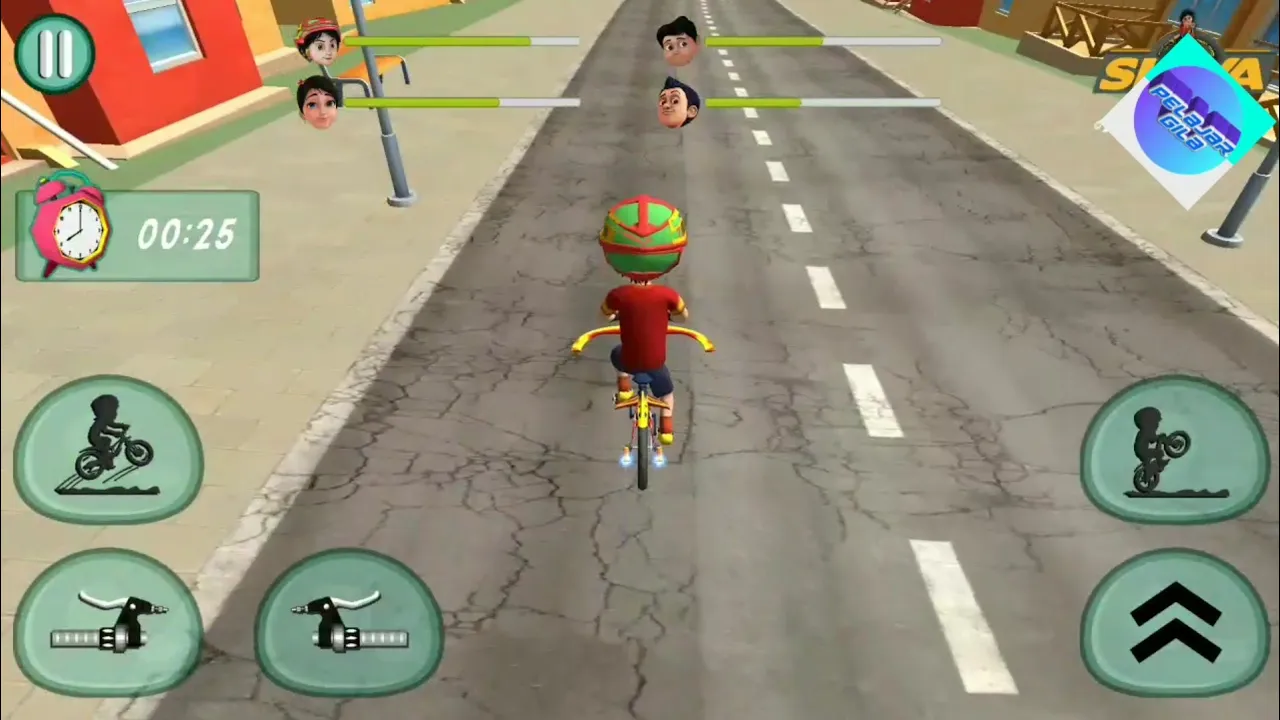 Shiva bicycle racing - Shiva games vedas city road