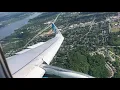 Frontier Airbus A320 Landing at Greater Rochester International Airport
