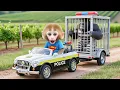 Lagu Monkey Zuki Drives Tractor to Harvest Apples and Catch a Sneaky Thief on the Farm! 🐒🍎🚜😱