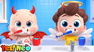 Kids Learn to Brush Teeth | Johny Johny Yes Papa | Good Habits | Nursery Rhymes | Yes! Neo