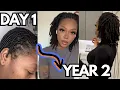 DETAILED 2 Year Visual Locs Journey 1 - 24 Months Starter Locs Journey Dreadlocks Journey