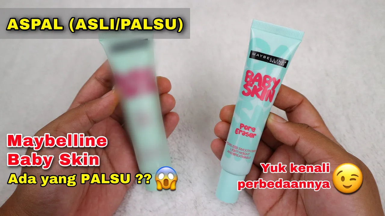 Perbedaan Baby Skin Pink VS Baby Skin Pore Eraser Biru || Setelah pemakaian beberpa bulan. 
