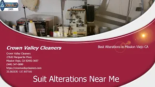 Suit Alterations Near Me - Crown Valley Cleaners