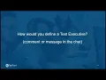 GLA Summit 2021 An in depth look at Test Executives