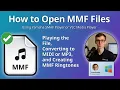 How to Open MMF Files Yamaha SMAF Player or VLC Media Player