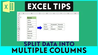 How to split data into Multiple Columns