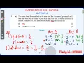 PROBABILITY - ECZ 2024 PAPER 2 REVISION