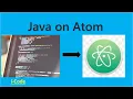 How to run a java program using Atom text editor i-Code