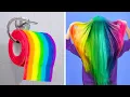 Cool Girly and Beauty Hacks / Rainbow Hacks and Crafts
