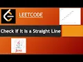 LEETCODE Check If It Is a Straight Line CODEWALK EXPLANATION