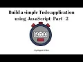 Build a Todo Application using JavaScript - CRUD-Refactor