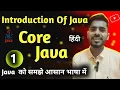 Core java - Introduction Of Java java