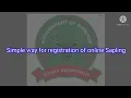 How to register for online Sapling