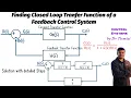 How to find Closed Loop Transfer Function of a Feedback Control System Solution with Steps