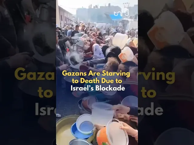 ⁣Due to Israel’s blockade on G@za, Palestinians are facing near death starvation with no food. #news