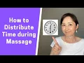 How to Distribute Time during Massage