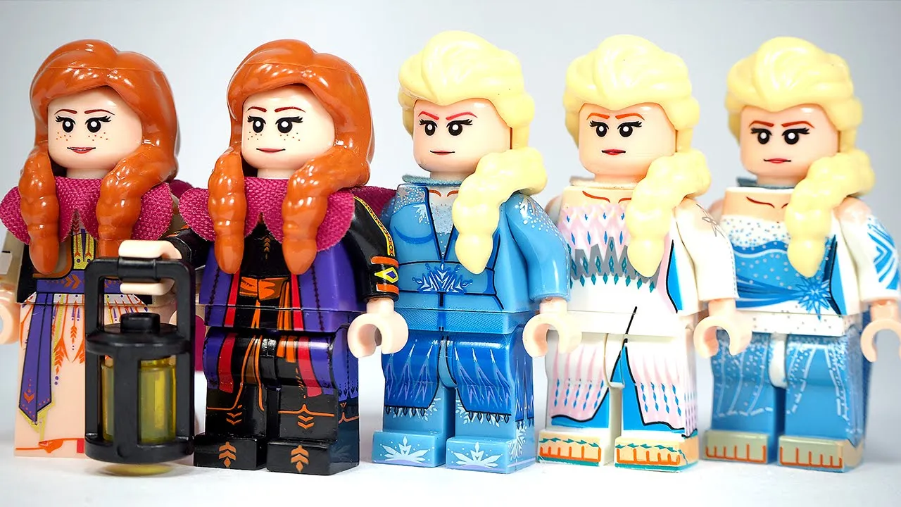 LEGO Frozen Olaf Brick Build STOP MOTION LEGO Elsa & Anna Build A Snowman | LEGO | Billy Bricks