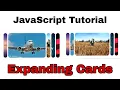 Expanding Animated Card Using HTML CSS and JavaScript JavaScript Tutorial Web Design University
