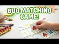 DIY Bug Memory Game Printable Joke Matching for Kids