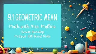 9 1 Geometric Mean