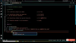 Password Validation Program Using Regex Expression