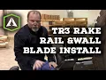 Support Rail Wall Blade Install - TR3 Rake Instructions How To Install or Assemble