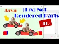 Java 3D How to Fix Not Rendered Parts of a Blender-Imported 3D Model with Source Code