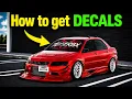 How to get DECALS In Ghost Driver Roblox