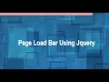 Page Loading Bar Using Jquery Page Loading Bar Like Youtube Page Loading Effect Loading Bar