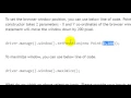 Resizing and moving browser window in Selenium