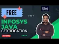 Free Infosys JAVA Certificate JAVA Free Certification