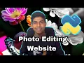 Image editing website using flask python