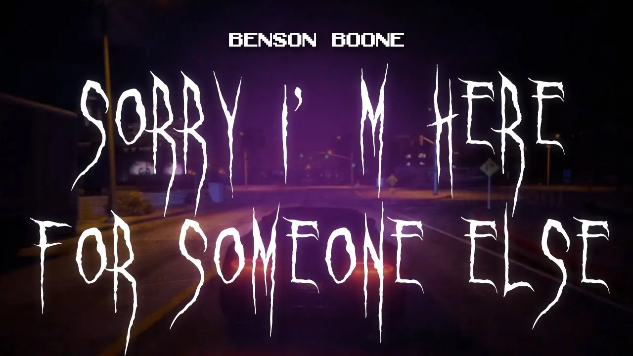 benson boone - sorry i’m here for someone else [ sped up ] lyrics