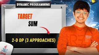 494 Target Sum Memoization Bottom Up Optimized DP